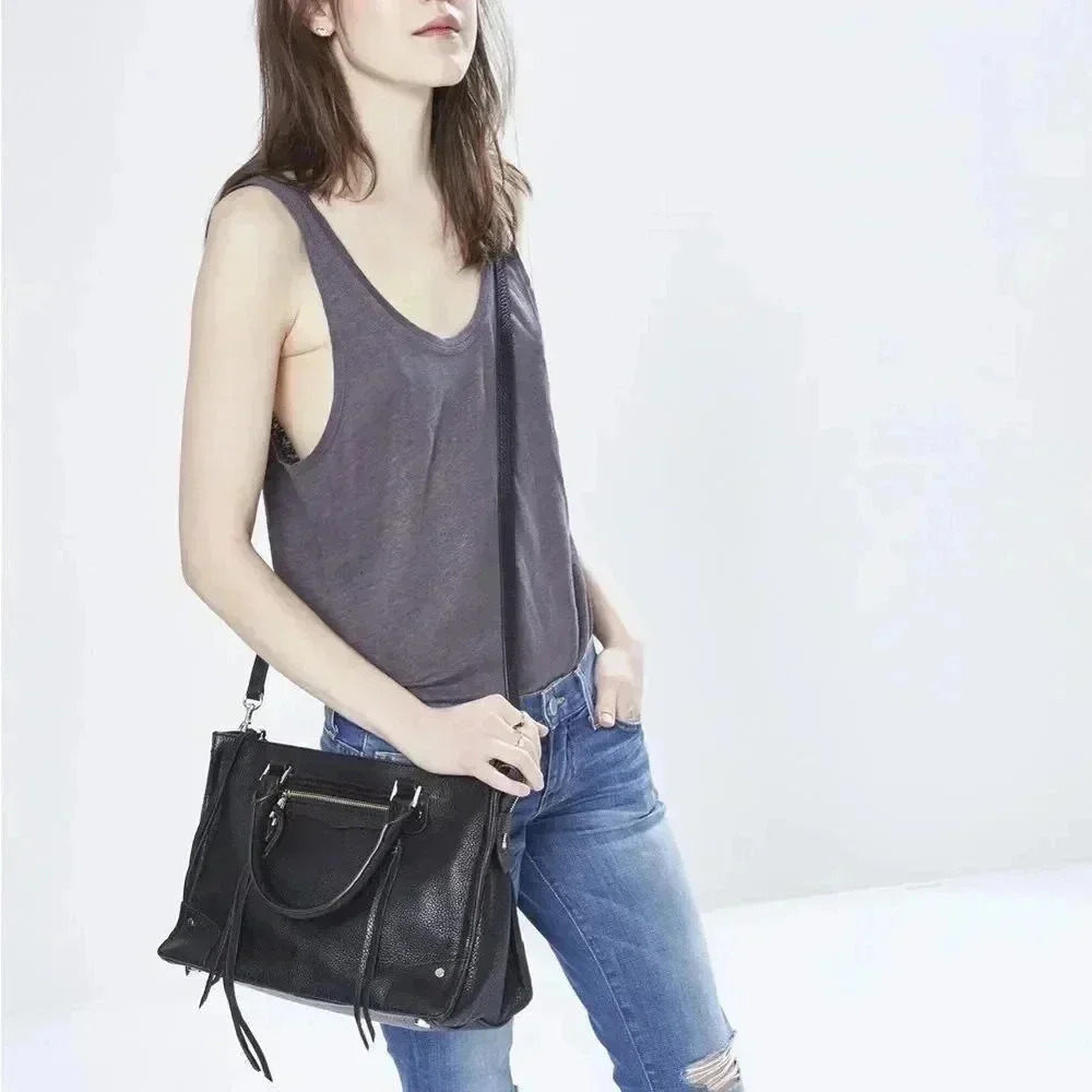 Rebecca Minkoff Regan Pebbled Leather Satchel/Crossbody